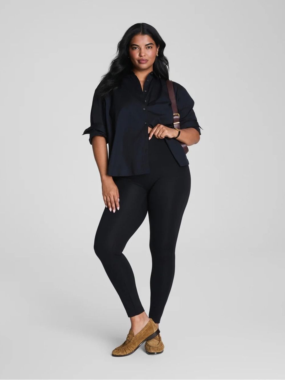 Spanx Spanxshape Everyday Classic Black High-Waisted Stretch Leggings Xl 21533r